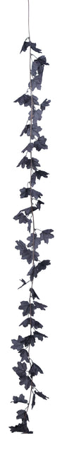 Guirnalda negra de hojas 1,8 m