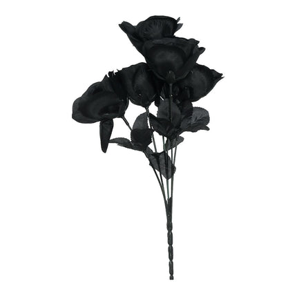 Halloween Rama de Rosas Negras 35cm