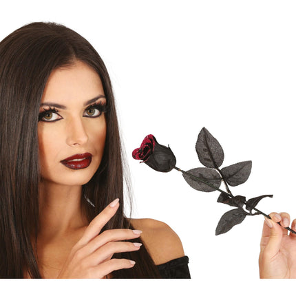 Halloween Rosa Negra 42cm