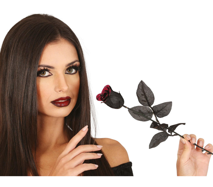 Halloween Rosa Negra 42cm