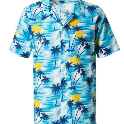Camisa Hawaiana Azul