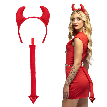 Duivel Accessoireset Rood 2 delig