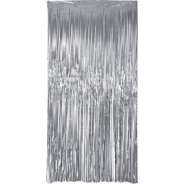 Cortina de puerta plateada 2m