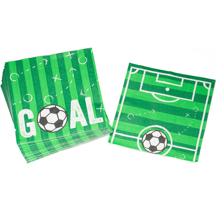 Servilletas de fútbol «Goal», 33 cm, 20 unidades