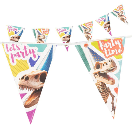 Guirnalda de dinosaurios para fiestas, 4 m
