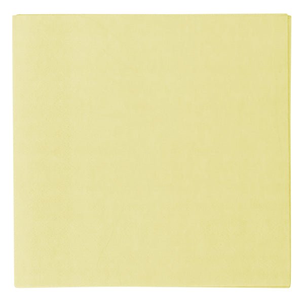 20 napkins 3ply Vert Decor 33x33cm yellow van Riethmueller koop je bij Partywinkel