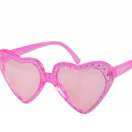 Gafas Corazón Piedras Rosas