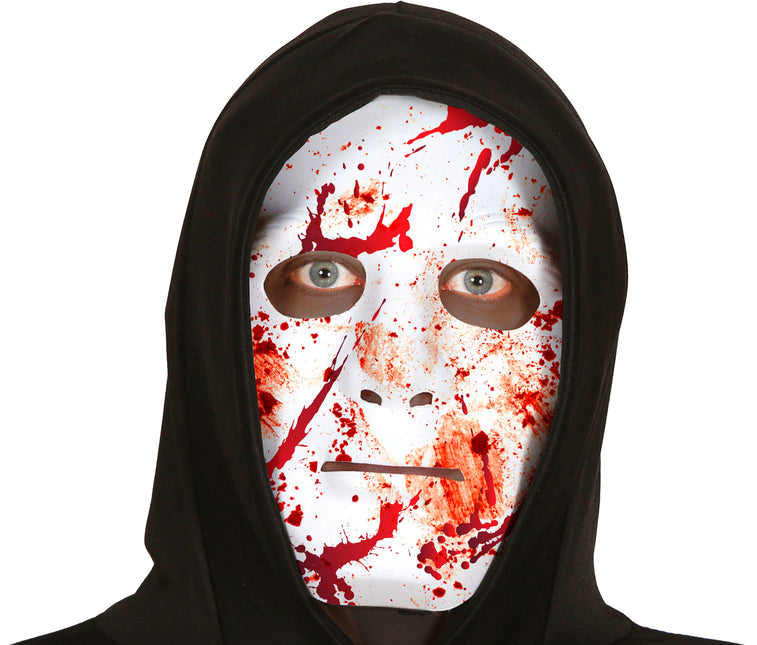 Máscara de Halloween Blanca Sangrienta