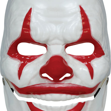 Máscara roja de payaso sonriente