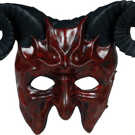 Máscara de Halloween de medio diablo