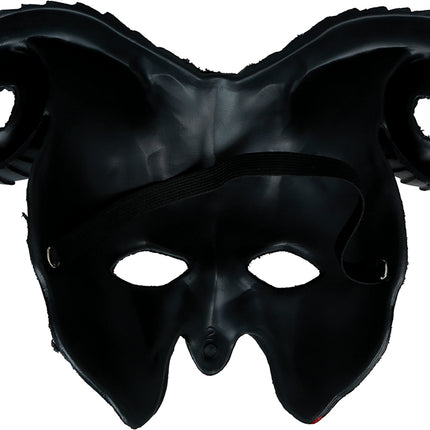 Máscara de Halloween de medio diablo