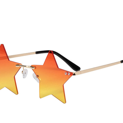 Gafas estrella naranja