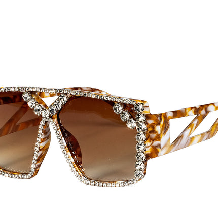 Gafas marrones Strass