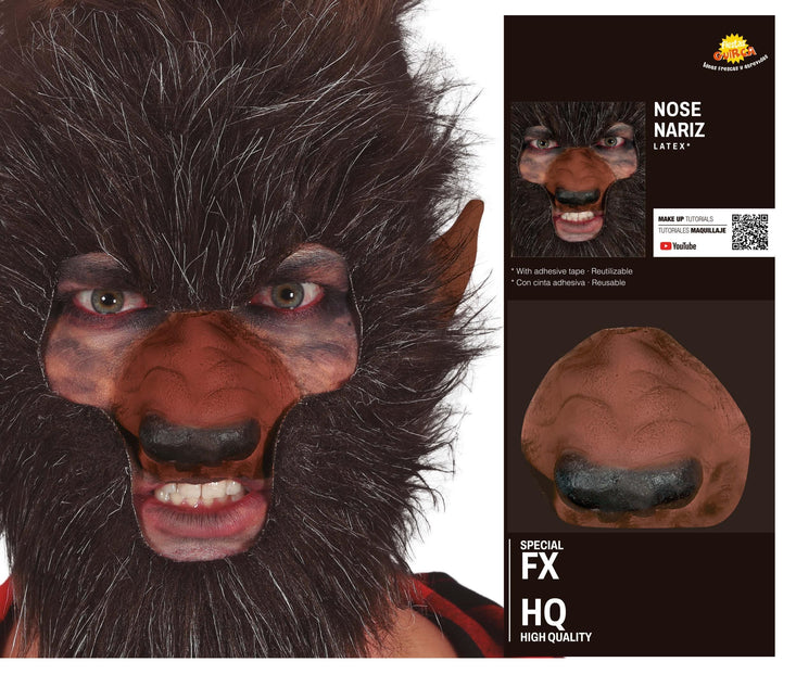 Hombre lobo de nariz falsa