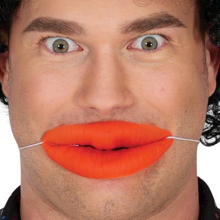 Labios falsos rojos