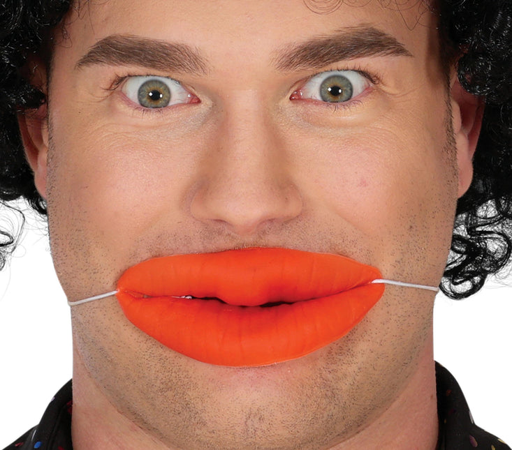 Labios falsos rojos