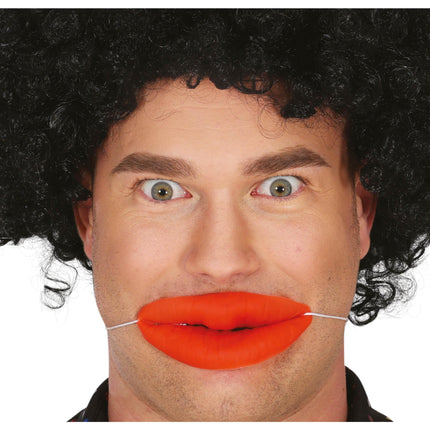 Labios falsos rojos