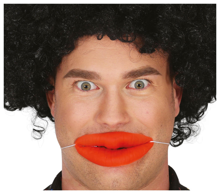 Labios falsos rojos