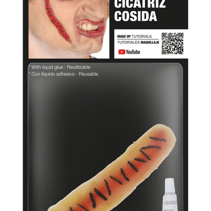 Cicatriz cosida de Halloween