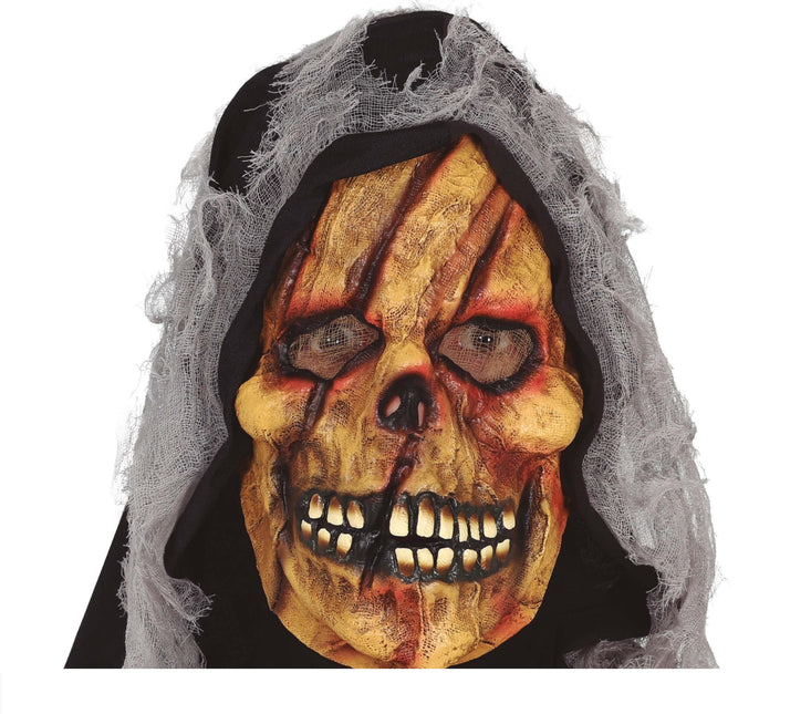 Máscara de Halloween Amarilla Esqueleto