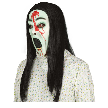 Máscara Verde Halloween Horror Niña