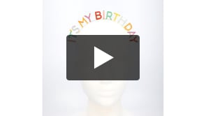 Diadema de metal 'Es mi cumpleaños