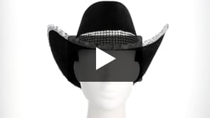 Sombrero vaquero Spark negro