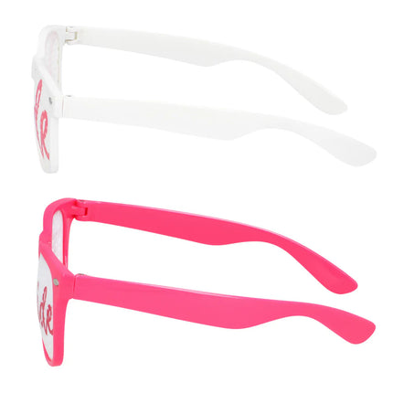 Lote de 3 gafas de fiesta «Bride to be» (la novia y el equipo de la novia)