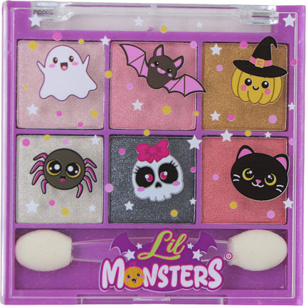 Paleta de maquillaje de Halloween morada para niños