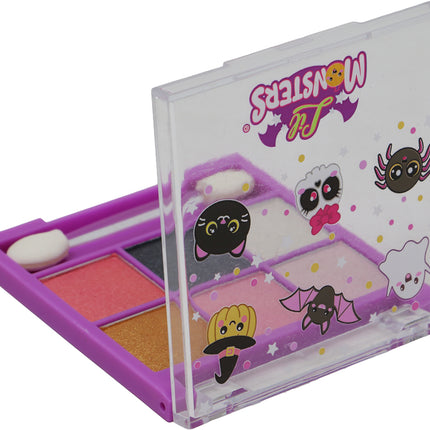 Paleta de maquillaje de Halloween morada para niños