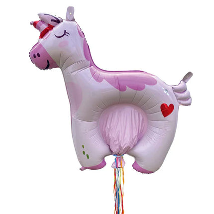Piñata hinchable de unicornio de 1 m