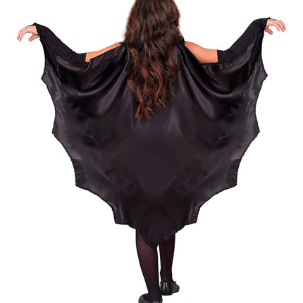 Capa de murciélago negra