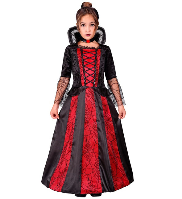 Disfraz Vampiro Rojo Negro Niña