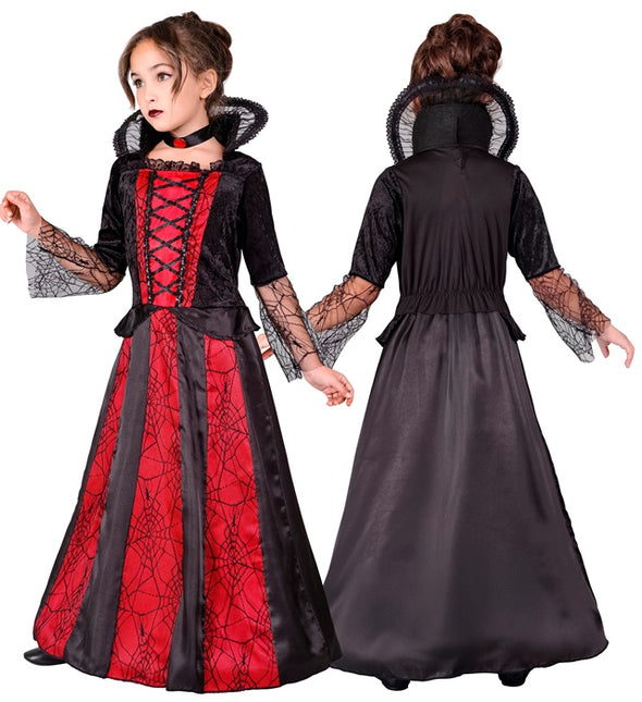Disfraz Vampiro Rojo Negro Niña