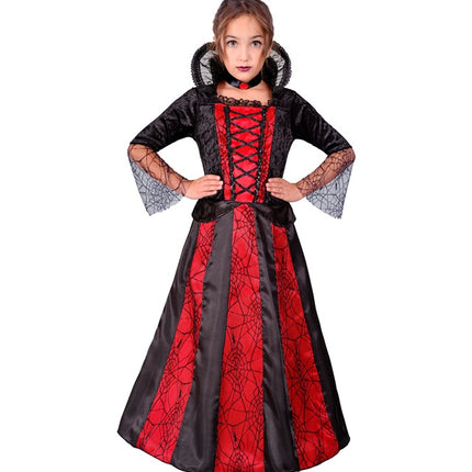 Disfraz Vampiro Rojo Negro Niña