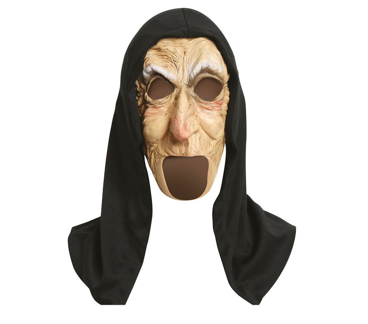 Máscara de anciana para Halloween