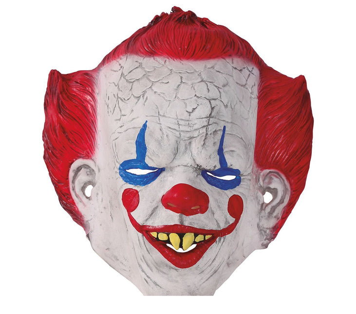 Máscara Halloween Payaso Pelo Rojo