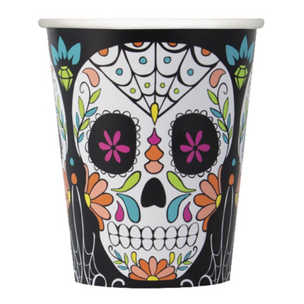 8 SKULL DAY DEAD TAZA DE 9 OZ