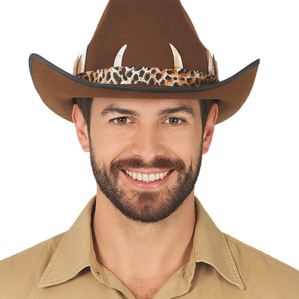 Sombrero vaquero australiano marrón, adulto