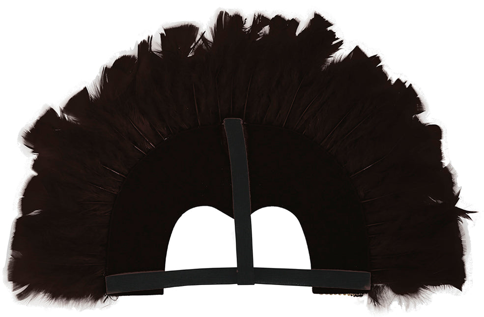 Tocado de plumas negro