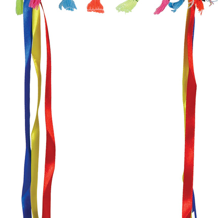 Penacho de plumas multicolor