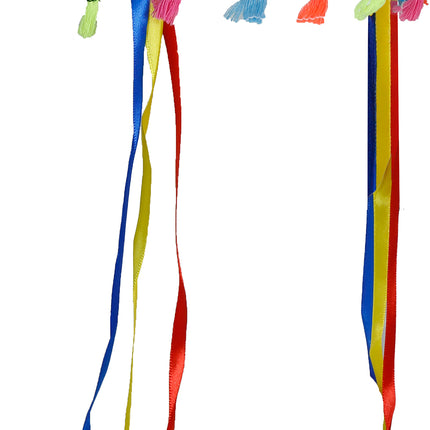 Penacho de plumas multicolor