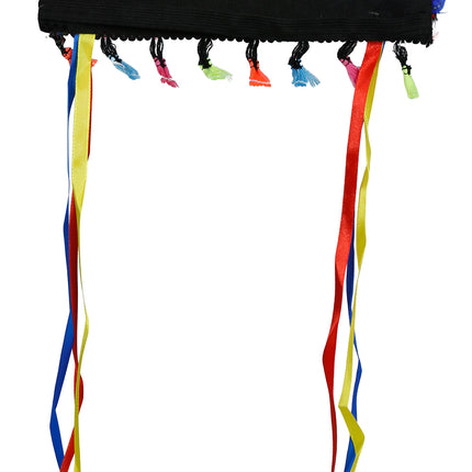 Penacho de plumas multicolor