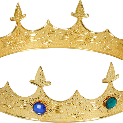 Corona Medieval de Oro Metálico