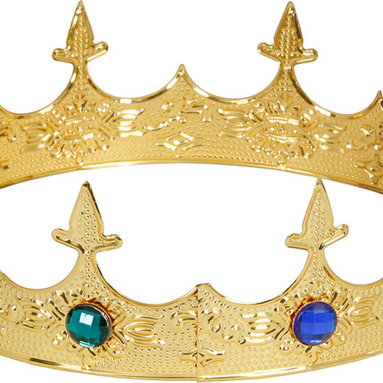 Corona Medieval de Oro Metálico