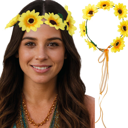 Diadema Flor Amarillo