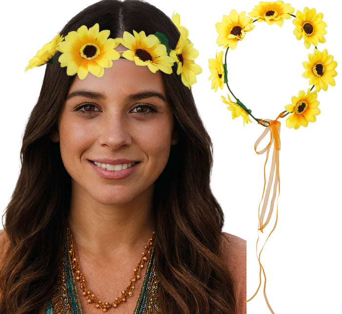 Diadema Flor Amarillo