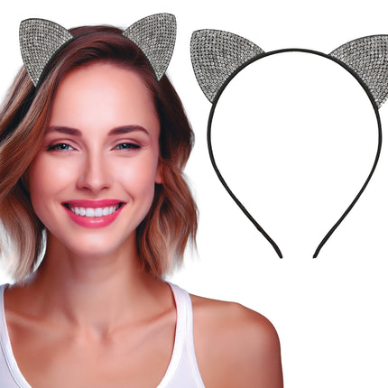 Diadema Gato Plata