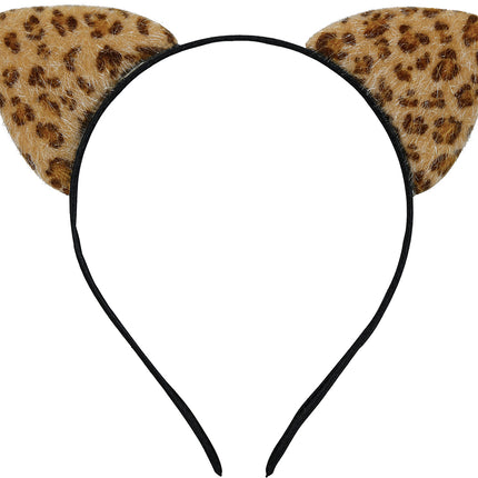Diadema Leopardo Marrón/Amarillo