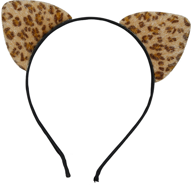 Diadema Leopardo Marrón/Amarillo